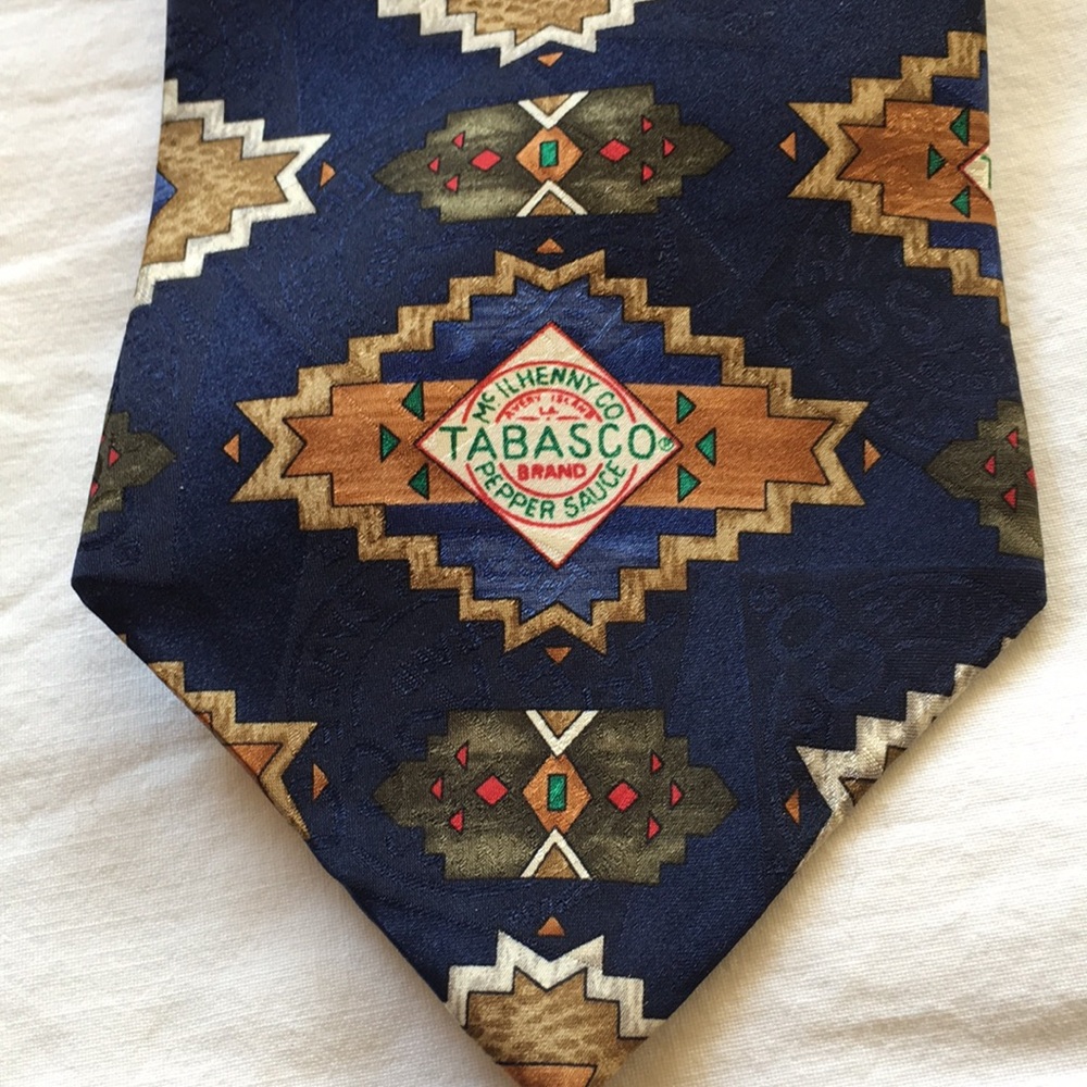 Tabasco Silk Tie Southwest Mofif